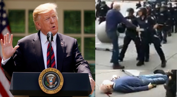 Trump appreciates Police Officers who pushed Martin Gugino to ground