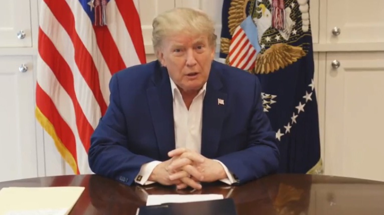 President Trump released a Video Clip from Walter Reed Hospital about his Covid-19 Treatment