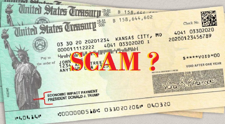 IRS warned Scams reported for Federal Stimulus Checks